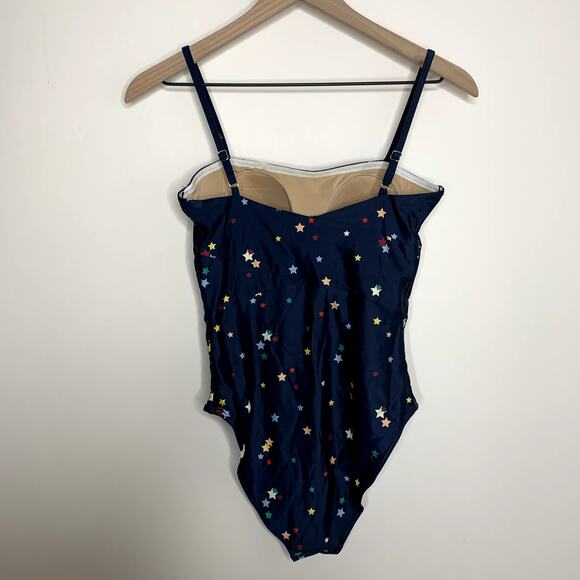 Summersalt Oasis Navy Stars Swim Bathing Suit Womens Size 4 Blue - Picture 3 of 13